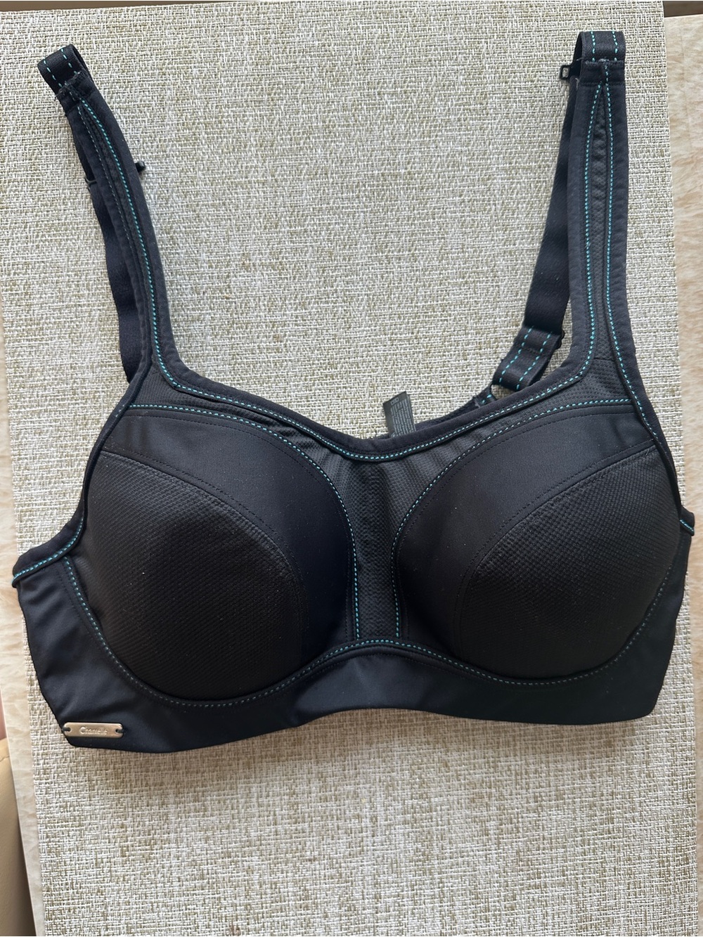 Chantelle Chantelle Black Molded Contour Full Coverage Bra Adjustable 34C